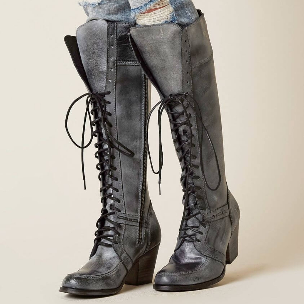 Leather boots